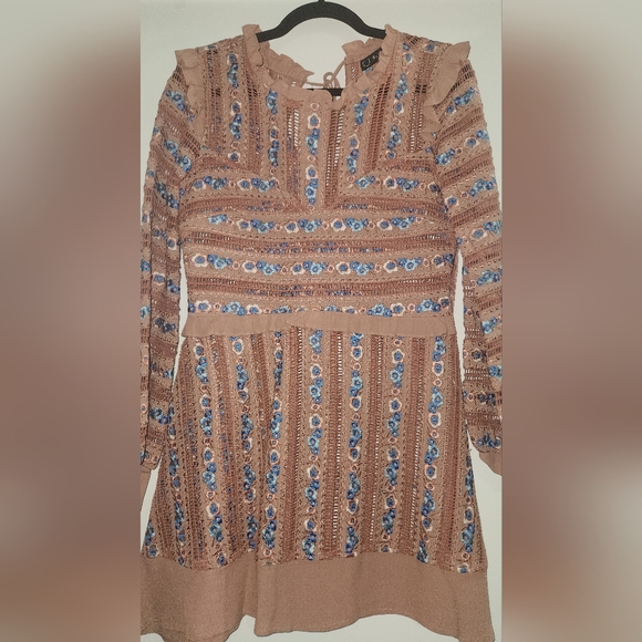 For Love & Lemons Persephone LS Dress Sz M - Picture 3 of 5